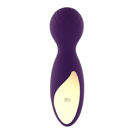 Rocks-Off Essentials Mini Wand Deep Purple - 10 Modes, Waterproof, 12cm