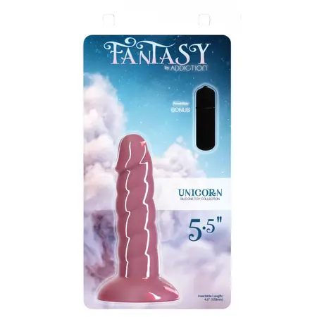 Addiction Fantasy 14 cm Silicone Intimate Device Unicorn Pink