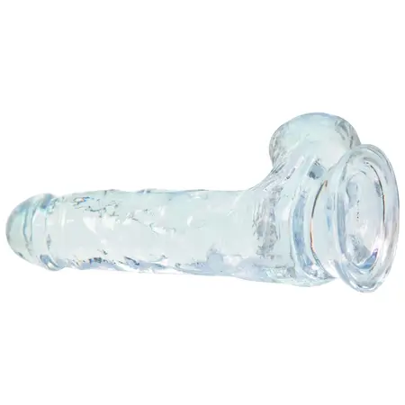 BMS Factory Crystal Addiction Clear Intimate Model 18cm TPE Suction Cup
