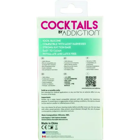 Addiction Cocktails Peach Bellini 14 cm Silicone Intimate Model
