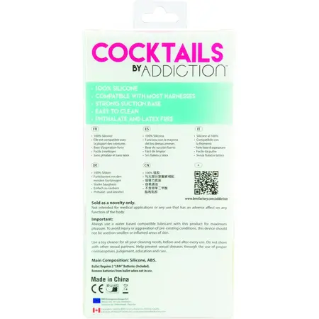 Addiction Cocktails Purple Cosmo 14 cm Silicone Intimate Model