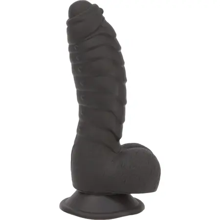 Addiction Ben 18 cm Black Silicone Ribbed Model with Suction Base