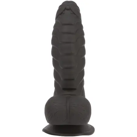Addiction Ben 18 cm Black Silicone Ribbed Model with Suction Base