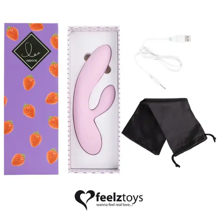FeelzToys Lea Strawberry Dual-Motor Silicone Intimate Device 202mm