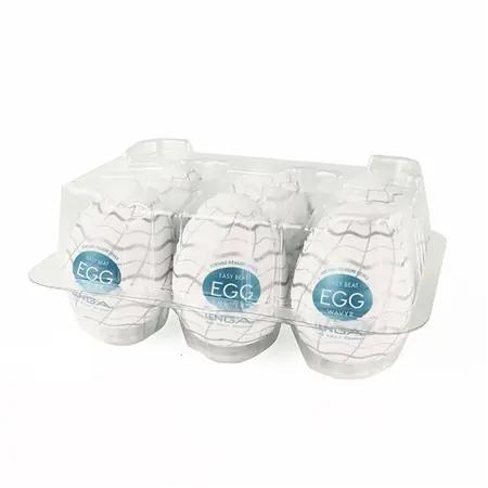 Tenga Egg Wavy II Set of 6 - Flexible Single-Use Intimate Devices