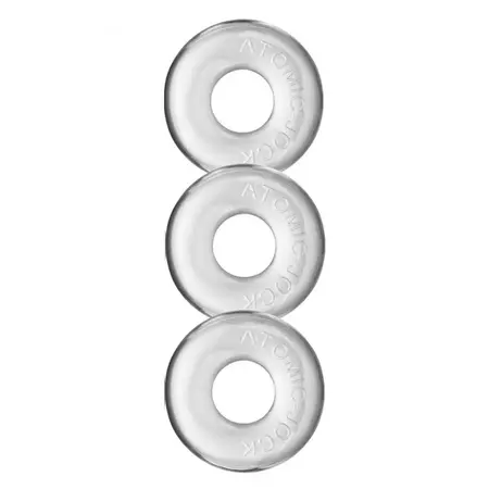 Oxballs Ringer Do-Nut 1 Set of 3 Flexible Rings Clear
