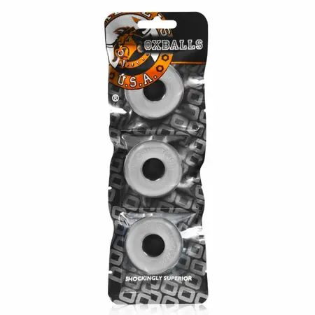 Oxballs Ringer Do-Nut 1 Set of 3 Flexible Rings Clear
