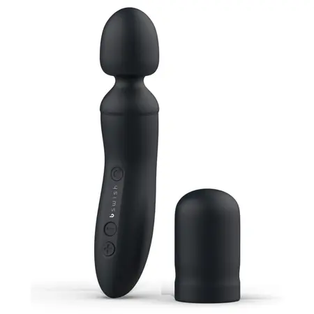 B Swish Bthrilled Premium Noir Intimate Wand, Waterproof, USB Charging
