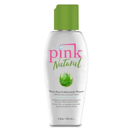 PINK Natural Water-Based Lubricant 80ml - Aloe Vera & Botanical Formula