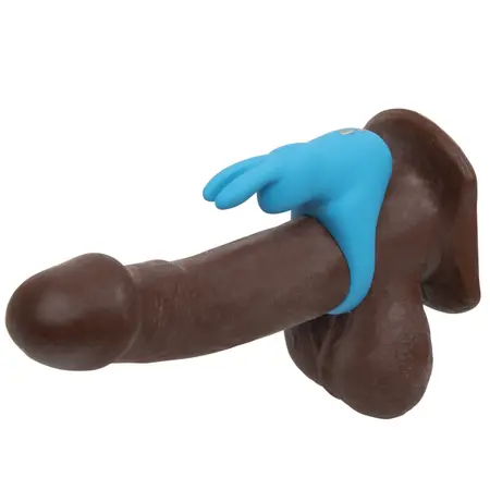 Happy Rabbit Rechargeable Vibrating Ring Black - 12 Modes Silicone System