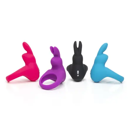 Happy Rabbit Rechargeable Vibrating Intimate Ring Pink Silicone