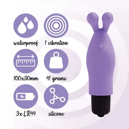 FeelzToys Magic Finger Intimate Device Purple, Silicone, Compact Size