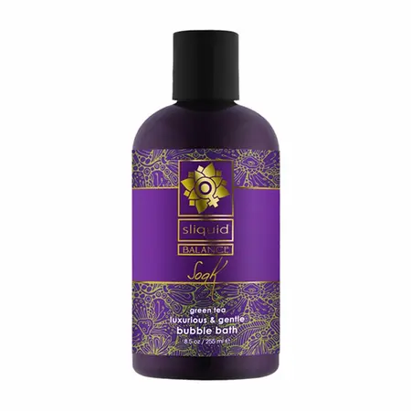 Sliquid Balance Soak Green Tea 255ml - Gentle Foaming Bath Formula