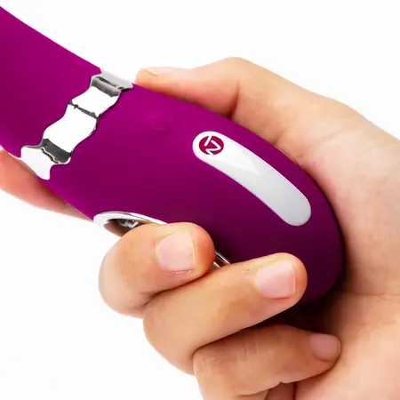 Nomi Tang Getaway Plus 2 Red Violet Silver Flexible Vibrating Massager