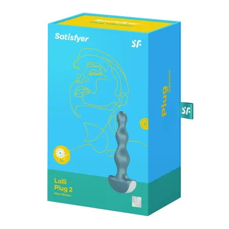 Satisfyer Lolli Plug 2 Ice - Vibrating Silicone Anal Plug, Rechargeable