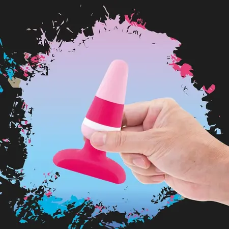 FeelzToys Plugz Colors No. 2 Pink Silicone Plug, 9cm, Medical Grade