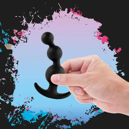 FeelzToys Plugz Black No. 4 - Medical Silicone Anal Plug, 9 cm
