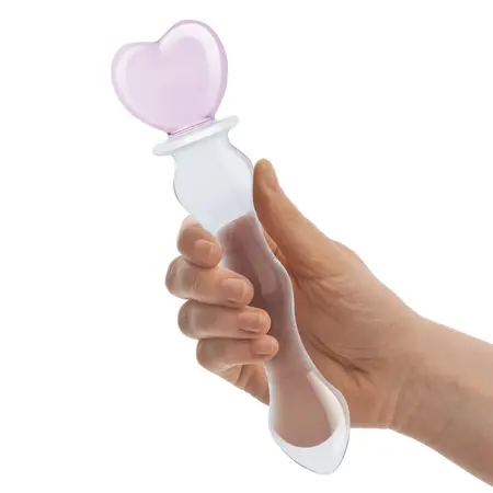 Glas Sweetheart Intimate Glass Model with Heart Handle 20.3 cm Pink