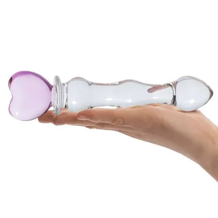 Glas Sweetheart Intimate Glass Model with Heart Handle 20.3 cm Pink