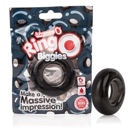 The Screaming O RingO Biggies Black Intimate Enhancement Ring