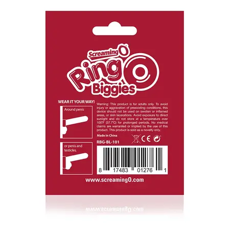 The Screaming O RingO Biggies Black Intimate Enhancement Ring