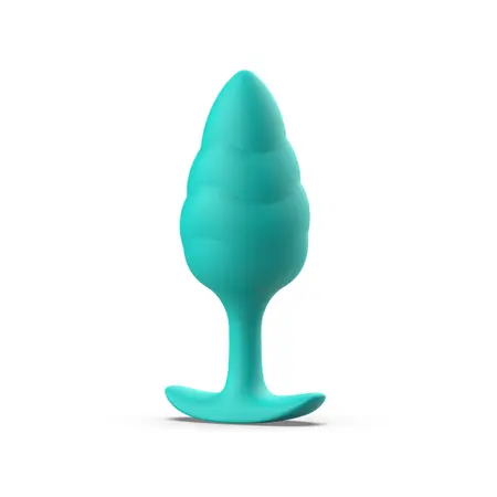B Swish Bfilled Basic Plus Wave Intimate Plug Seafoam 10.8 cm Silicone
