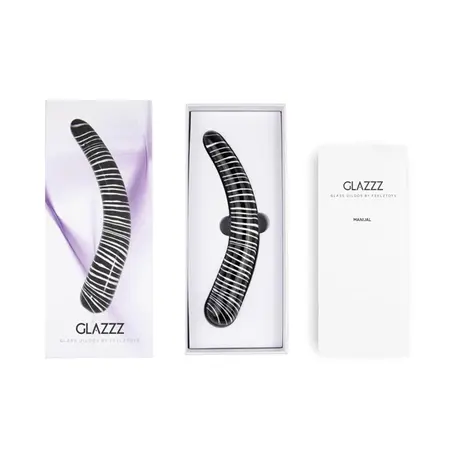 FeelzToys Glazzz Dark Desire - Glass Intimate Wand, 190 mm