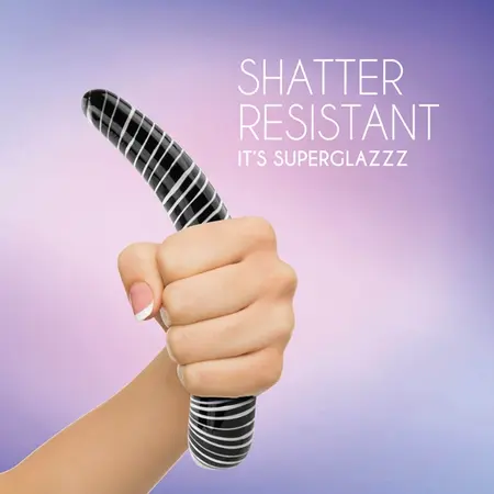 FeelzToys Glazzz Dark Desire - Glass Intimate Wand, 190 mm