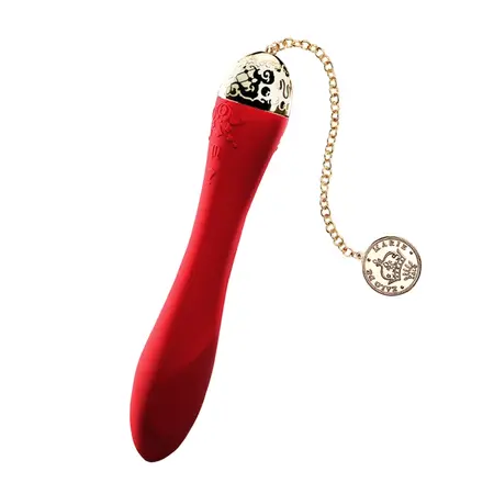 Zalo Marie G-Spot Device, Bright Red, App-Controlled, 24K Gold Accent