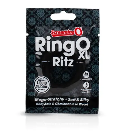 Screaming O RingO Ritz XL Black - Liquid Silicone Flexible Ring