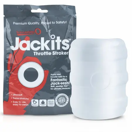 Screaming O Jackits Throttle Flexible Intimate Device SEBS Transparent
