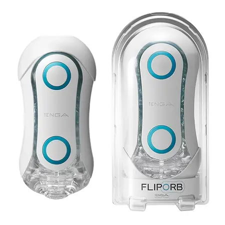 Tenga Flip Orb Blue Rush Innovative Intimate Device with Wave Textures