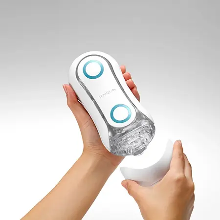 Tenga Flip Orb Blue Rush Innovative Intimate Device with Wave Textures
