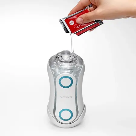 Tenga Flip Orb Blue Rush Innovative Intimate Device with Wave Textures