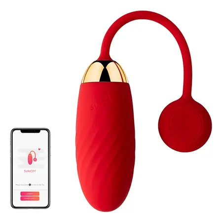 Svakom Ella Red - App-Controlled Vibrating Egg, Rechargeable, Waterproof