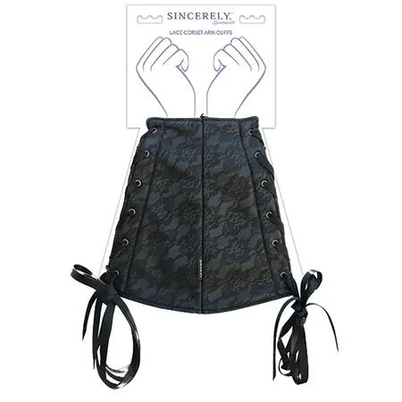 Sportsheets Sincerely Lace Corset Arm Cuffs - Elegant Adjustable Design