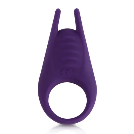 Rocks-Off Soiree The Knight Couple Ring 10-Mode Silicone Black 11cm