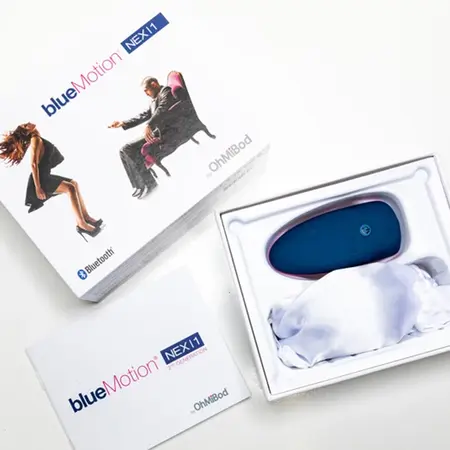 OhMiBod blueMotion Nex 1 Gen2 App-Controlled Wearable Massager Blue