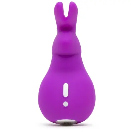 Happy Rabbit Mini Ears Intimate Vibe Purple Rechargeable Silicone 11.4cm
