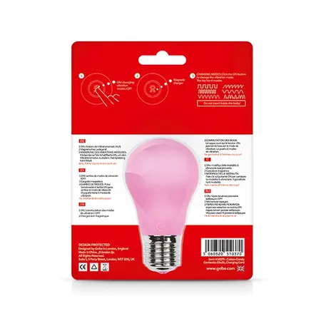 Gvibe Gbulb Pink Intimate Wand Vibrator - 6 Modes, Waterproof, 10.4 cm