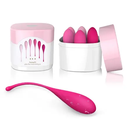 FeelzToys FemmeFit Pelvic Floor Muscle Trainer Set 6 Weights Silicone