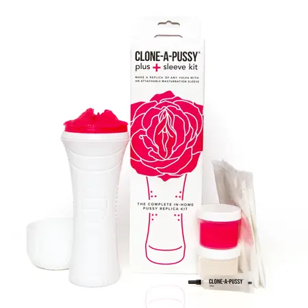 Clone-A-Pussy Plus Sleeve Kit Pink - Customizable Silicone Model Set
