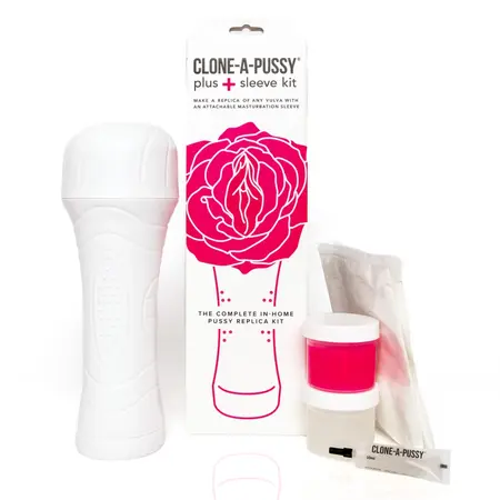 Clone-A-Pussy Plus Sleeve Kit Pink - Customizable Silicone Model Set