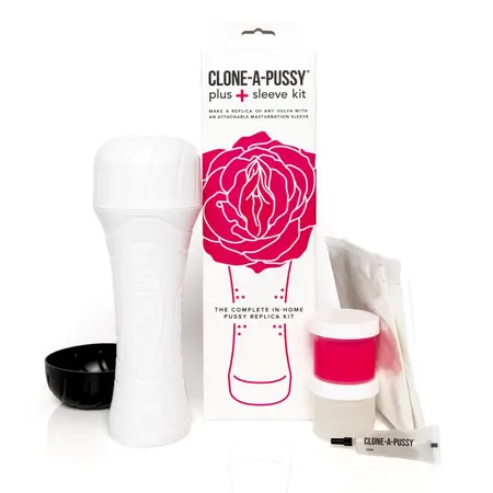 Clone-A-Pussy Plus Sleeve Kit Pink - Customizable Silicone Model Set