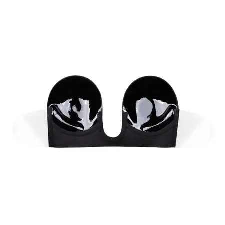 Bye Bra U-Style Bra Cup C Black - Invisible Support with Detachable Wings