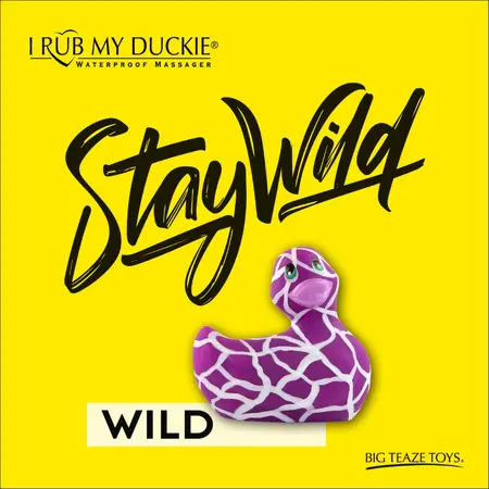 Big Teaze Toys I Rub My Duckie 2.0 Wild Safari Waterproof Massager