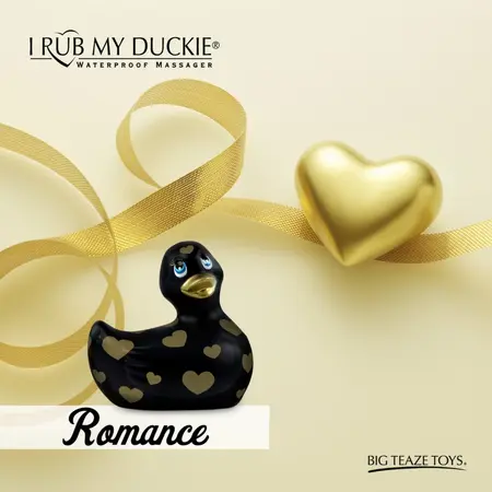 Big Teaze Toys I Rub My Duckie 2.0 Black & Gold Intimate Massager