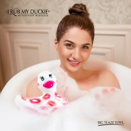 Big Teaze Toys I Rub My Duckie 2.0 Romance White-Pink Body Massager