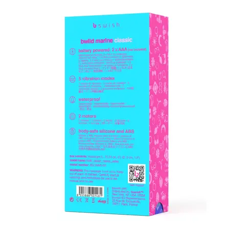 B Swish Bwild Classic Marine Cerise Dual-Motor Silicone Device 15.2cm