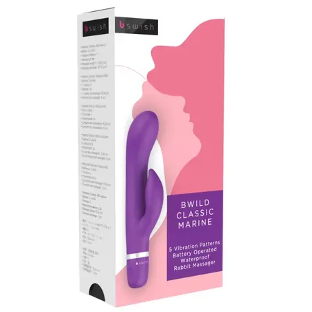 B Swish Bwild Classic Marine Intimate Device Purple 15.2cm Dual Motor